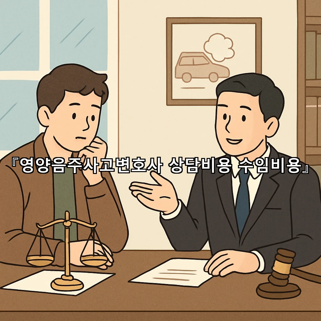 영양음주사고변호사 상담비용 수임비용
