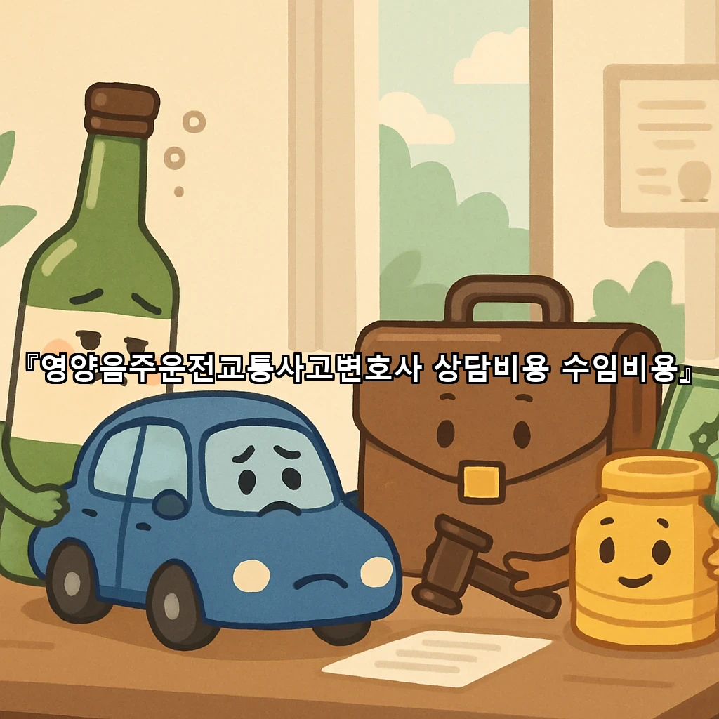 영양음주운전교통사고변호사 상담비용 수임비용