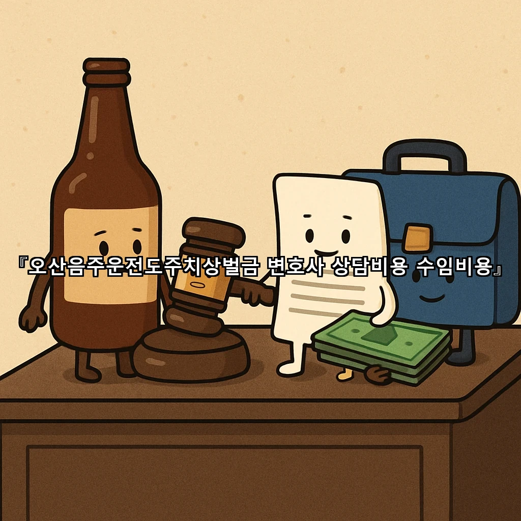 오산음주운전도주치상벌금 변호사 상담비용 수임비용