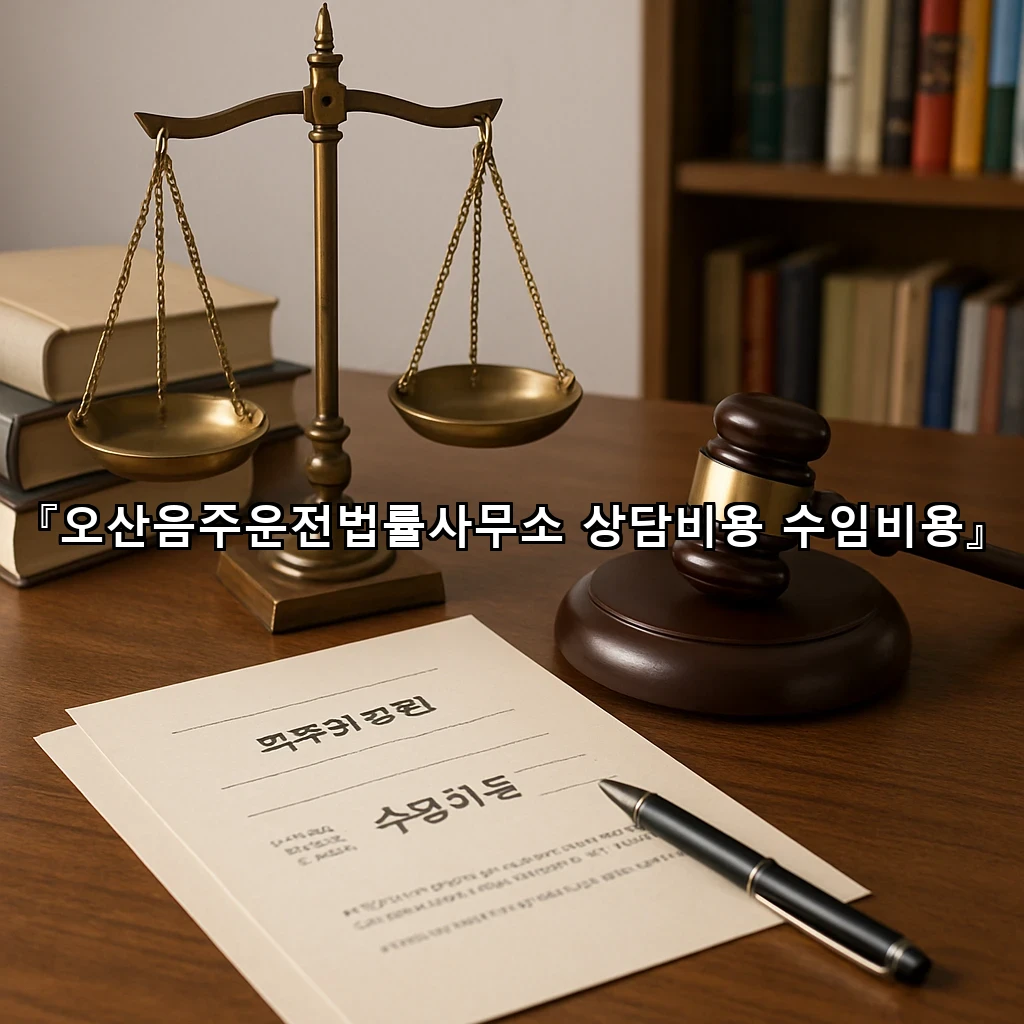 오산음주운전법률사무소 상담비용 수임비용