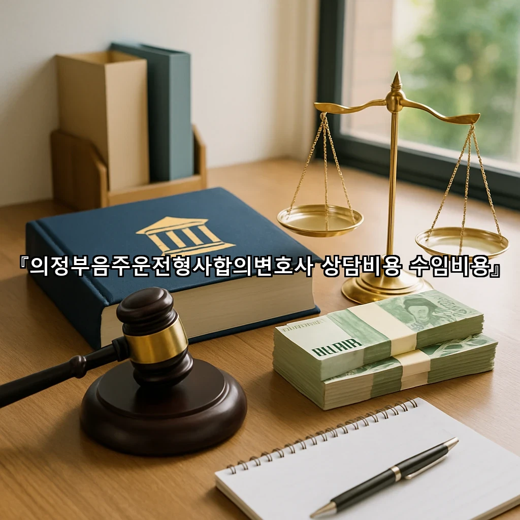 의정부음주운전형사합의변호사 상담비용 수임비용