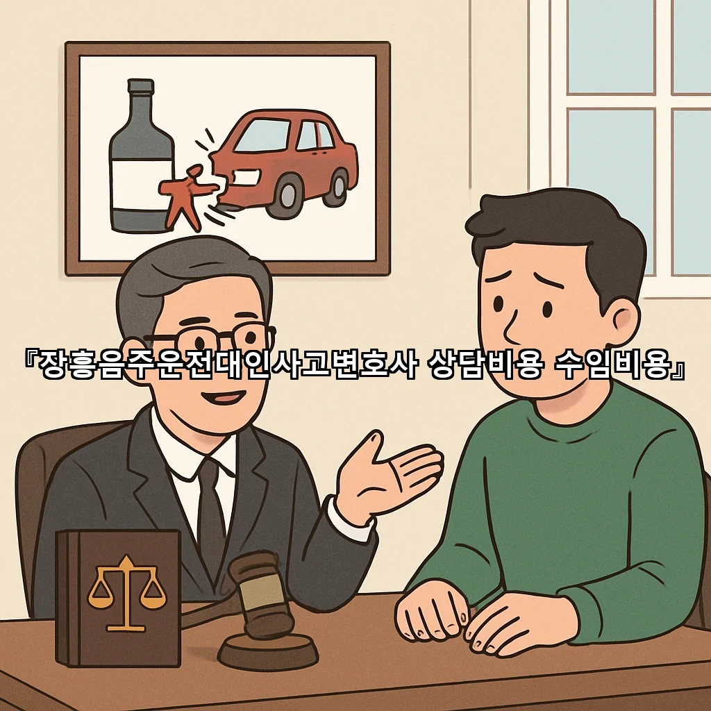 장흥음주운전대인사고변호사 상담비용 수임비용