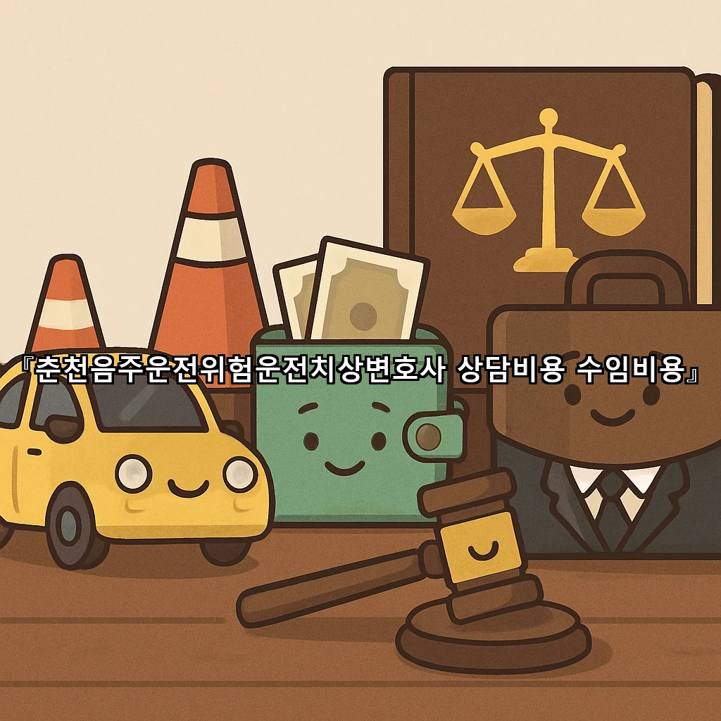 춘천음주운전위험운전치상변호사 상담비용 수임비용