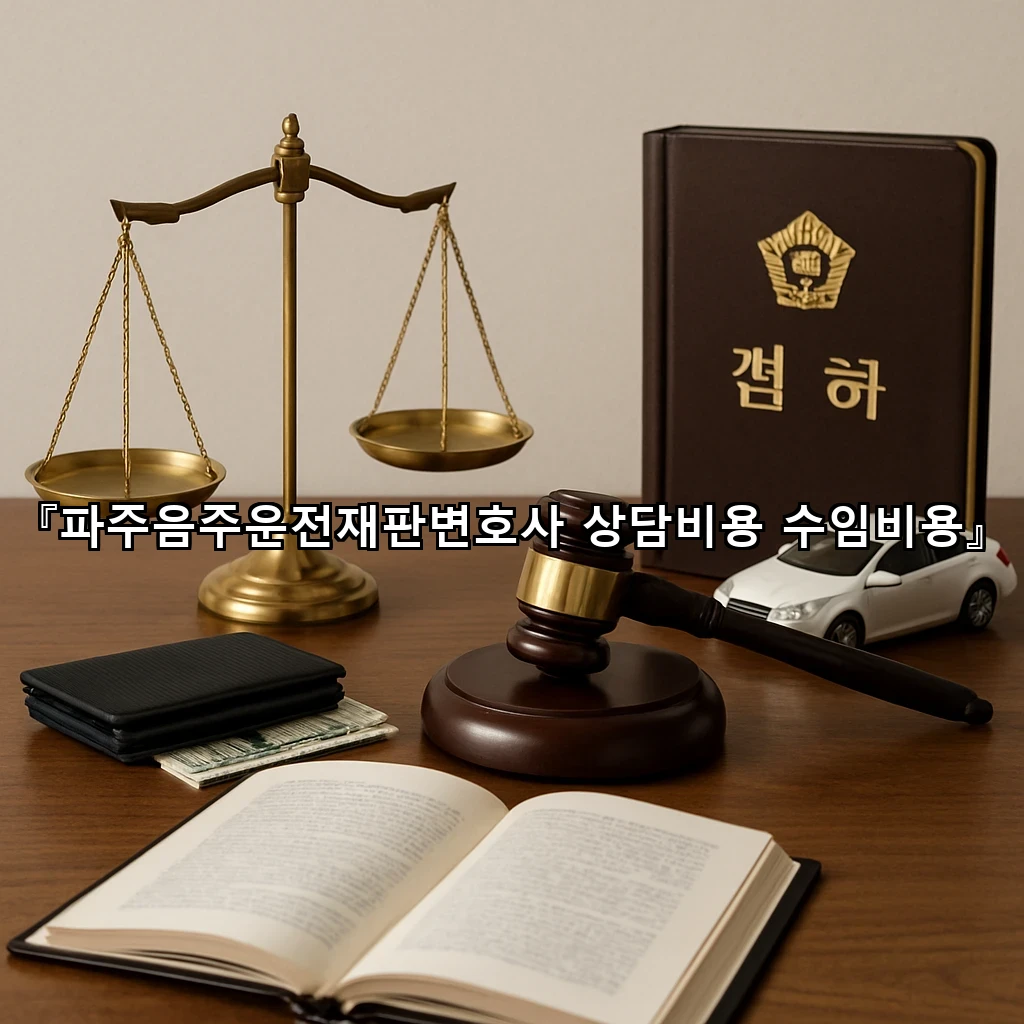 파주음주운전재판변호사 상담비용 수임비용