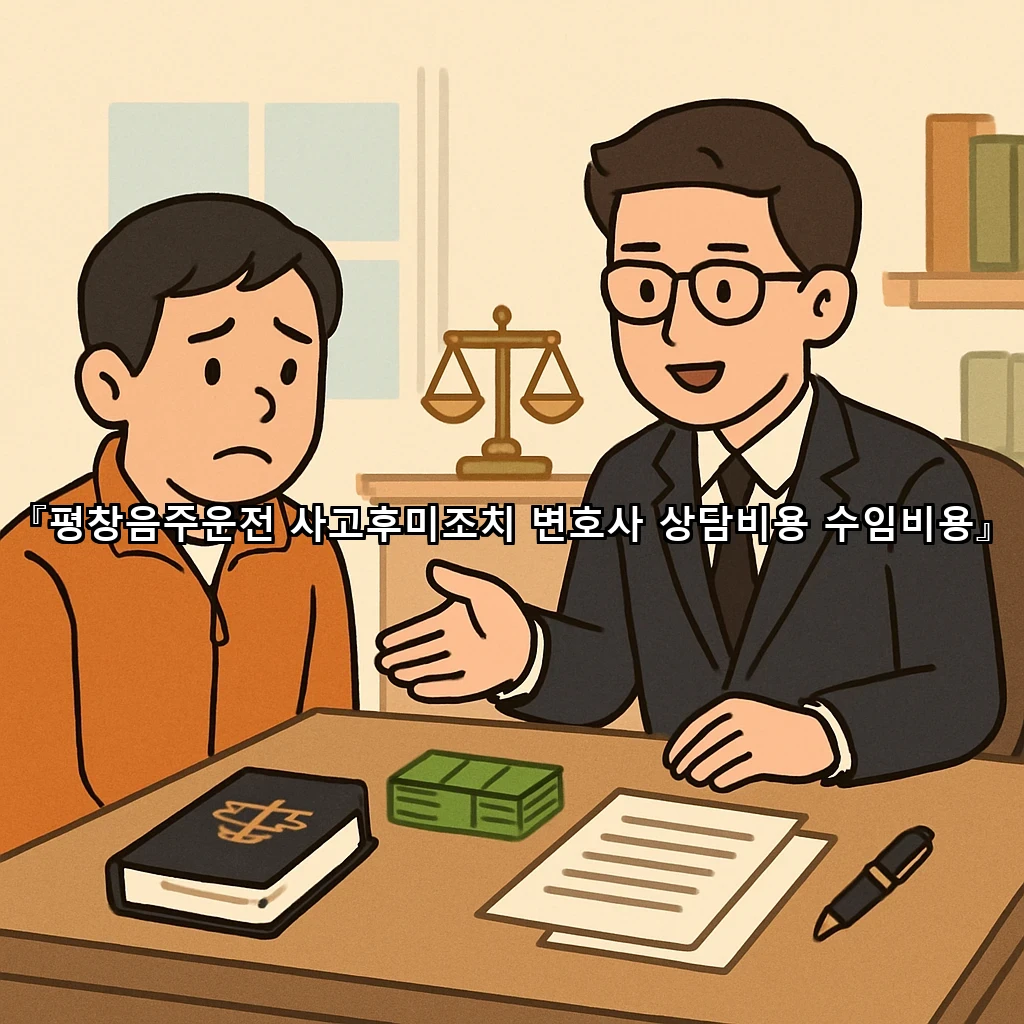 평창음주운전 사고후미조치 변호사 상담비용 수임비용