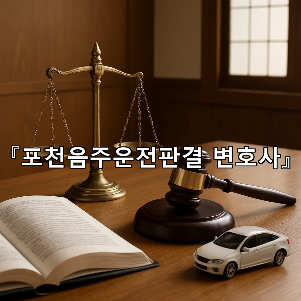 포천음주운전판결변호사 처분의 방향을 좌우하는 초기 대응의 핵심