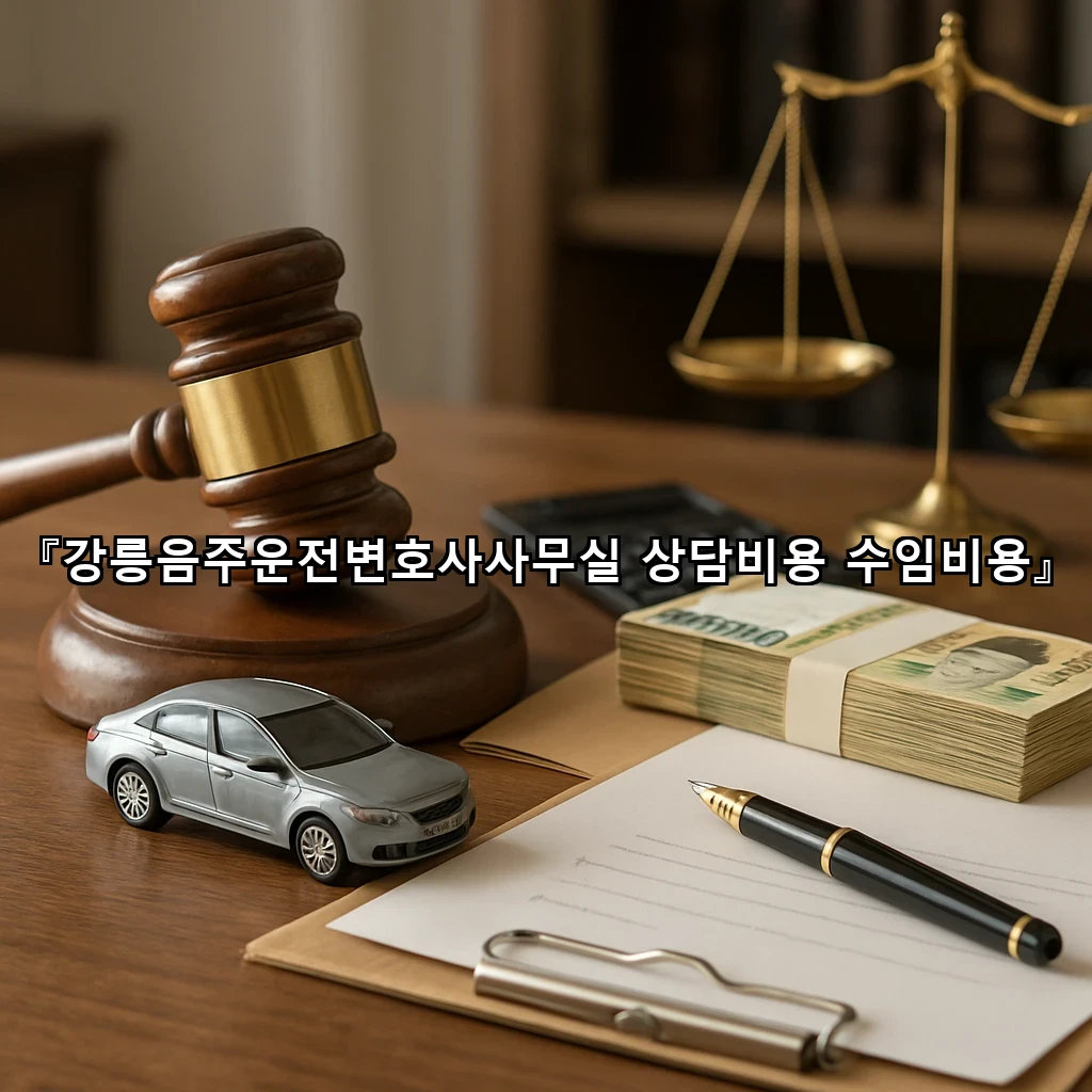 강릉음주운전변호사사무실상담비용수임비용을 살피는 첫걸음과 준비