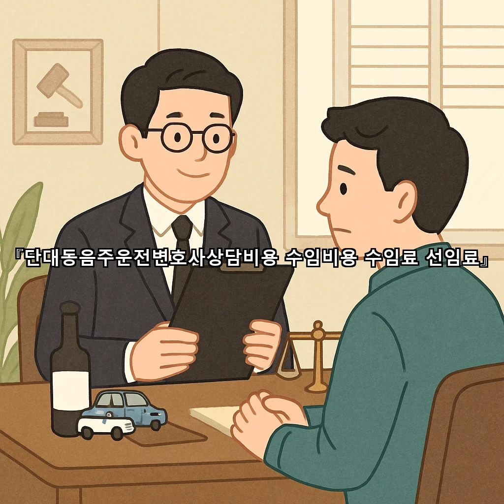 단대동음주운전변호사상담비용 수임비용 수임료 선임료