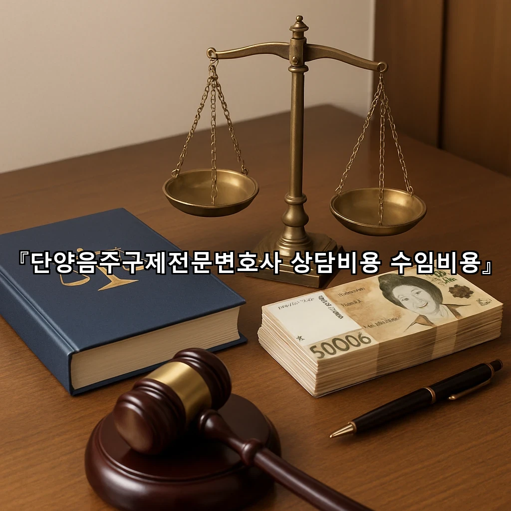 단양음주구제전문변호사상담비용수임비용 기준부터 살피는 핵심 정리