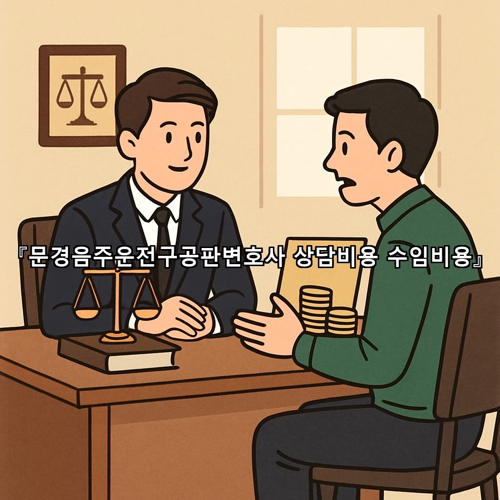 문경음주운전구공판변호사 상담비용 수임비용