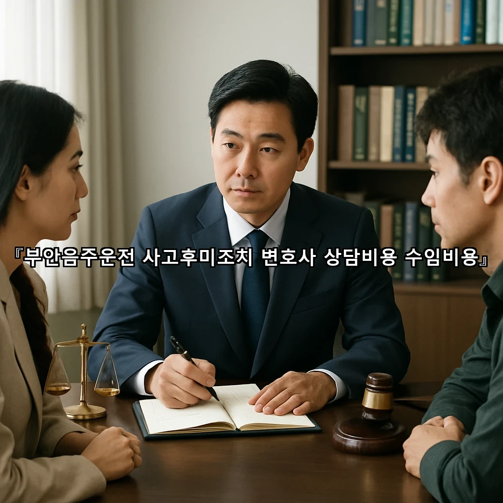 부안음주운전 사고후미조치 변호사 상담비용 수임비용