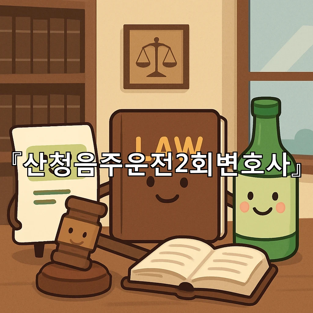 산청음주운전2회변호사 두 번째 상황에서 달라지는 판단의 포인트