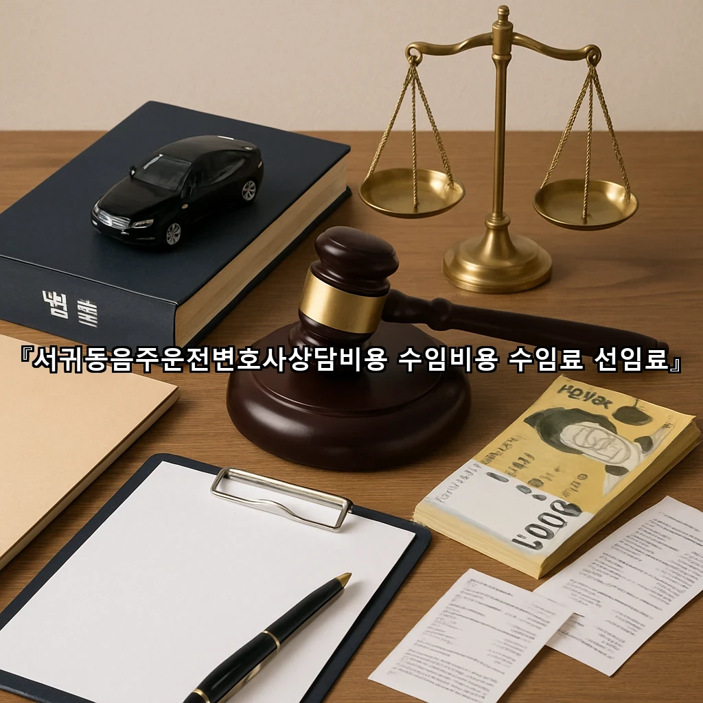 서귀동음주운전변호사상담비용 수임비용 수임료 선임료