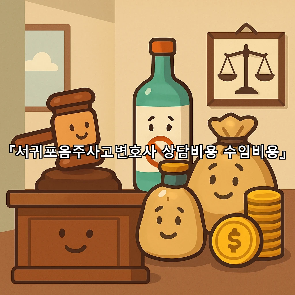 서귀포음주사고변호사 상담비용 수임비용