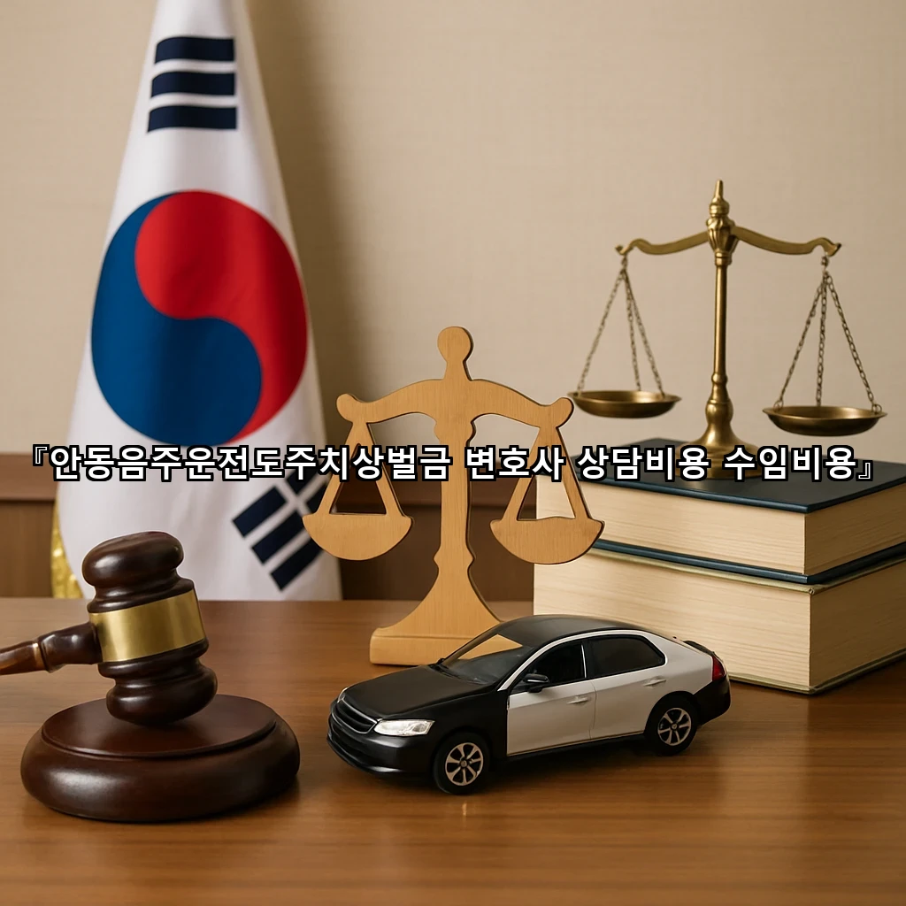 안동음주운전도주치상벌금 변호사 상담비용 수임비용