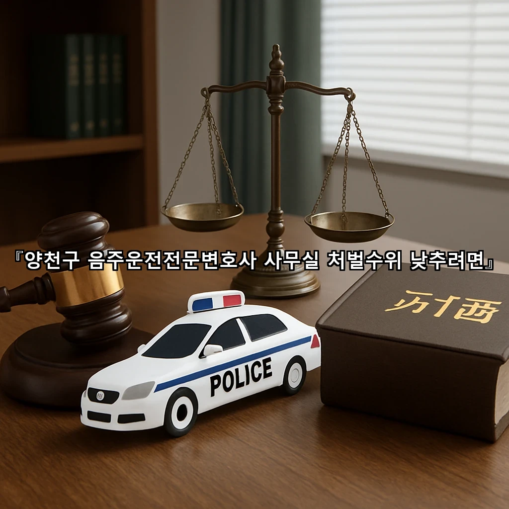 양천구 음주운전전문변호사 사무실 처벌수위 낮추려면