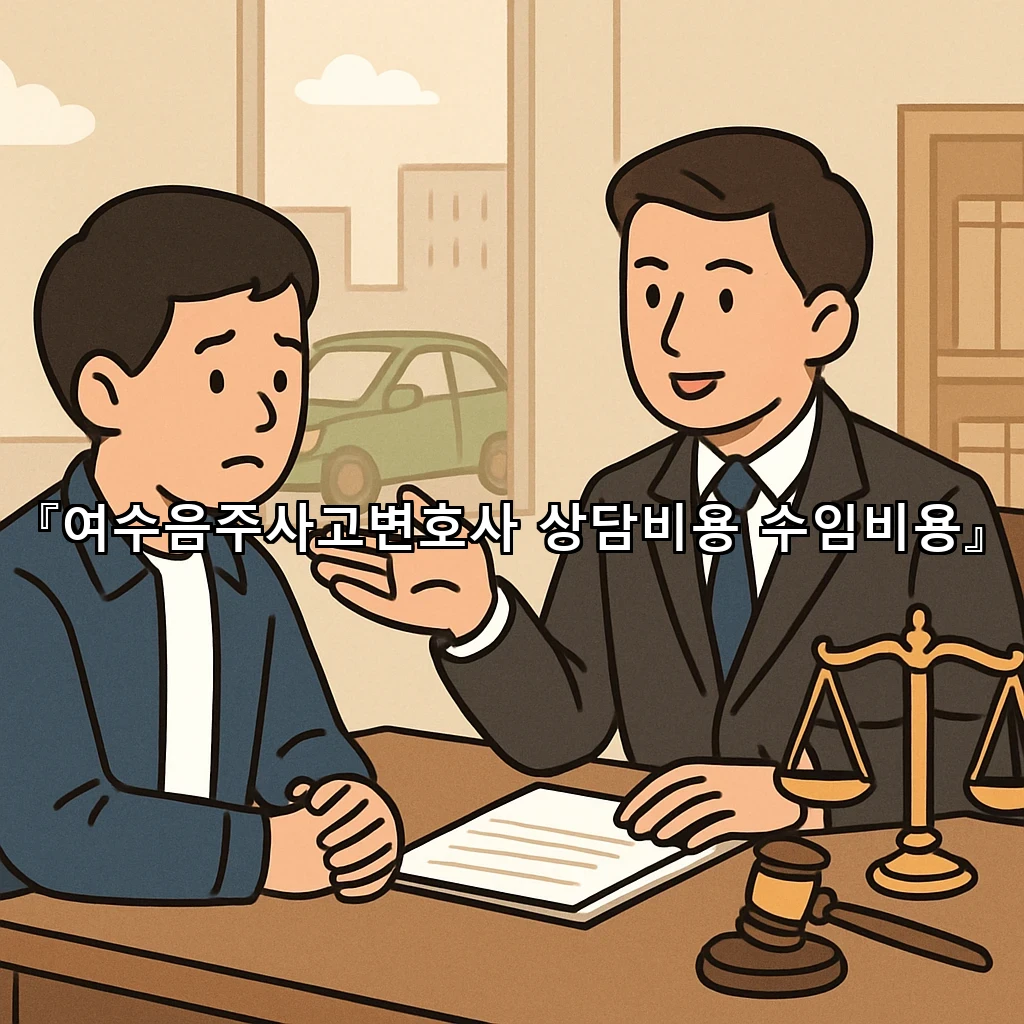 여수음주사고변호사 상담비용 수임비용