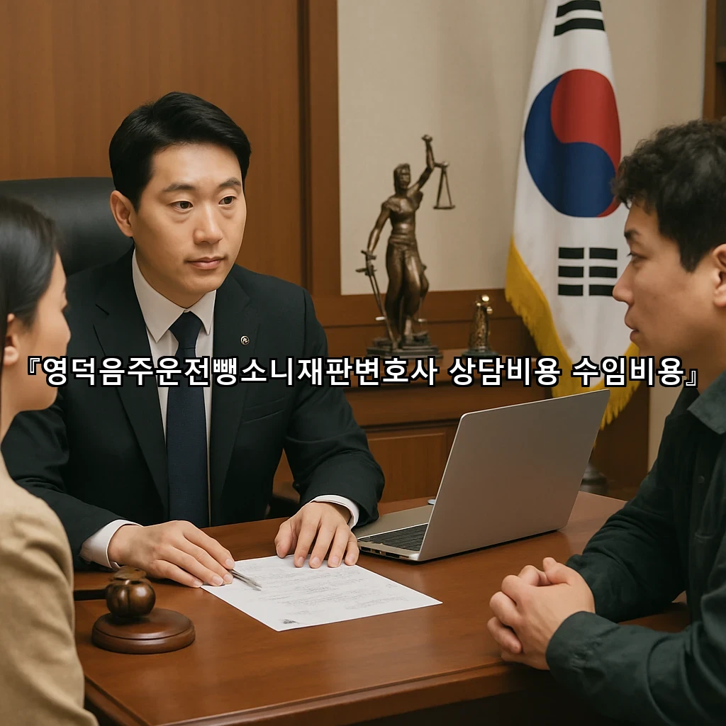 영덕음주운전뺑소니재판변호사 상담비용 수임비용