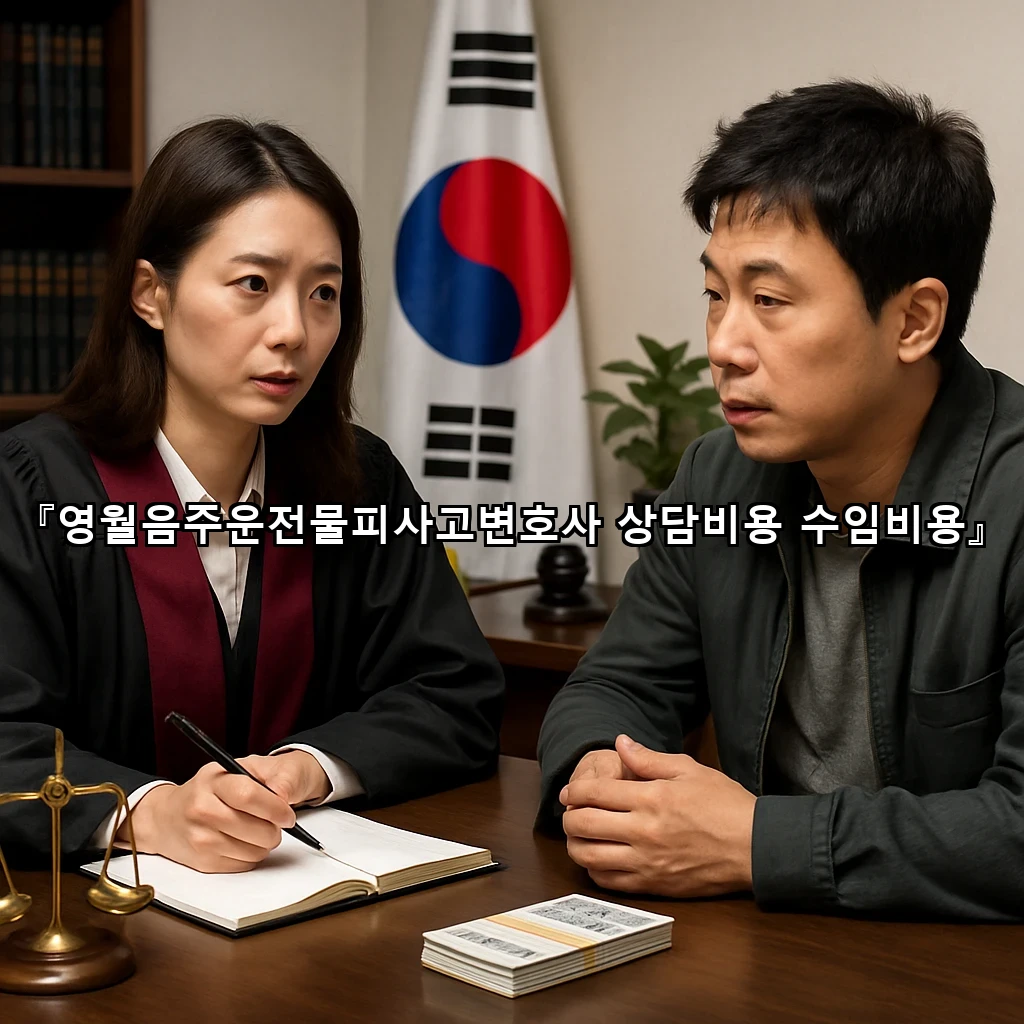 영월음주운전물피사고변호사 상담비용 수임비용