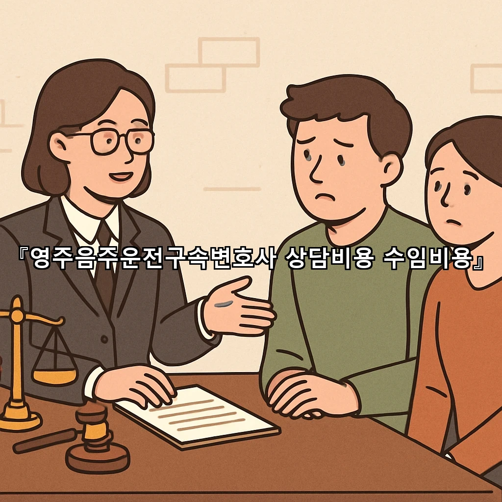 영주음주운전구속변호사 상담비용 수임비용