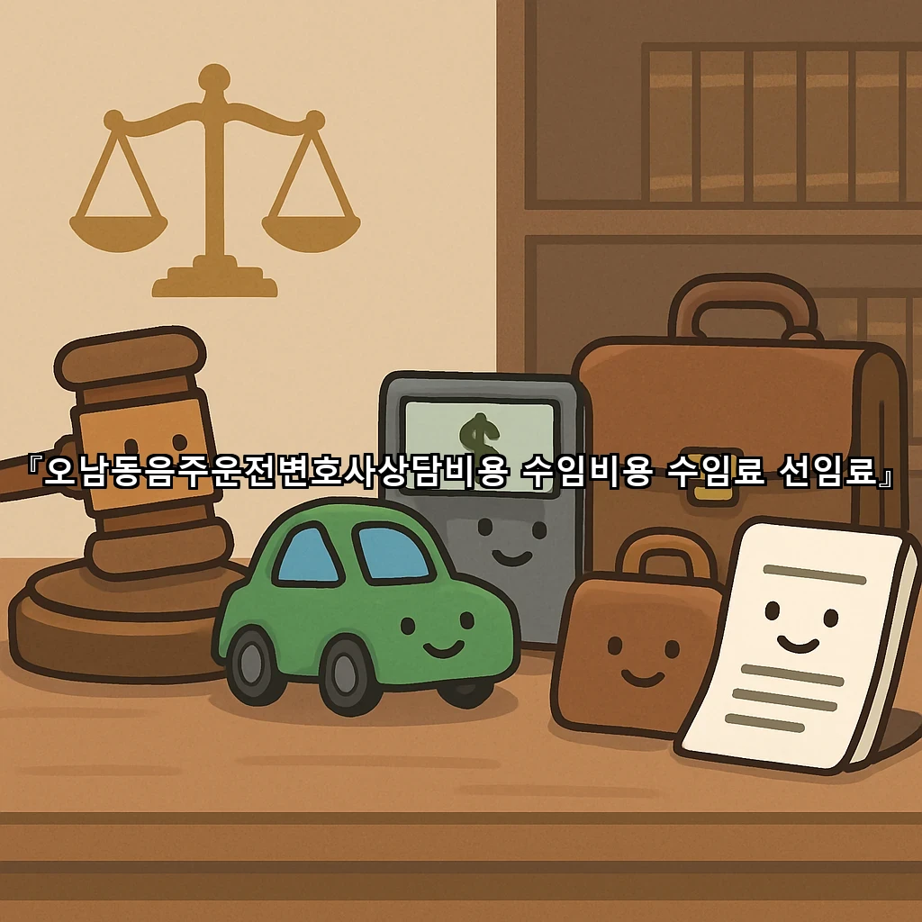 오남동음주운전변호사상담비용 수임비용 수임료 선임료
