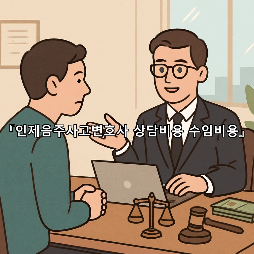 인제음주사고변호사 상담비용 수임비용