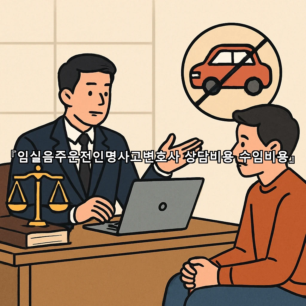임실음주운전인명사고변호사 상담비용 수임비용
