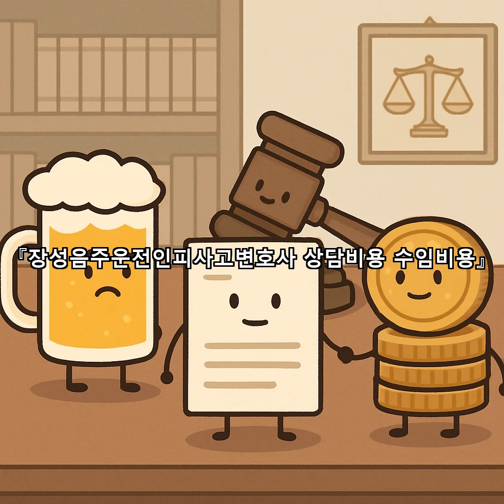 장성음주운전인피사고변호사 상담비용 수임비용