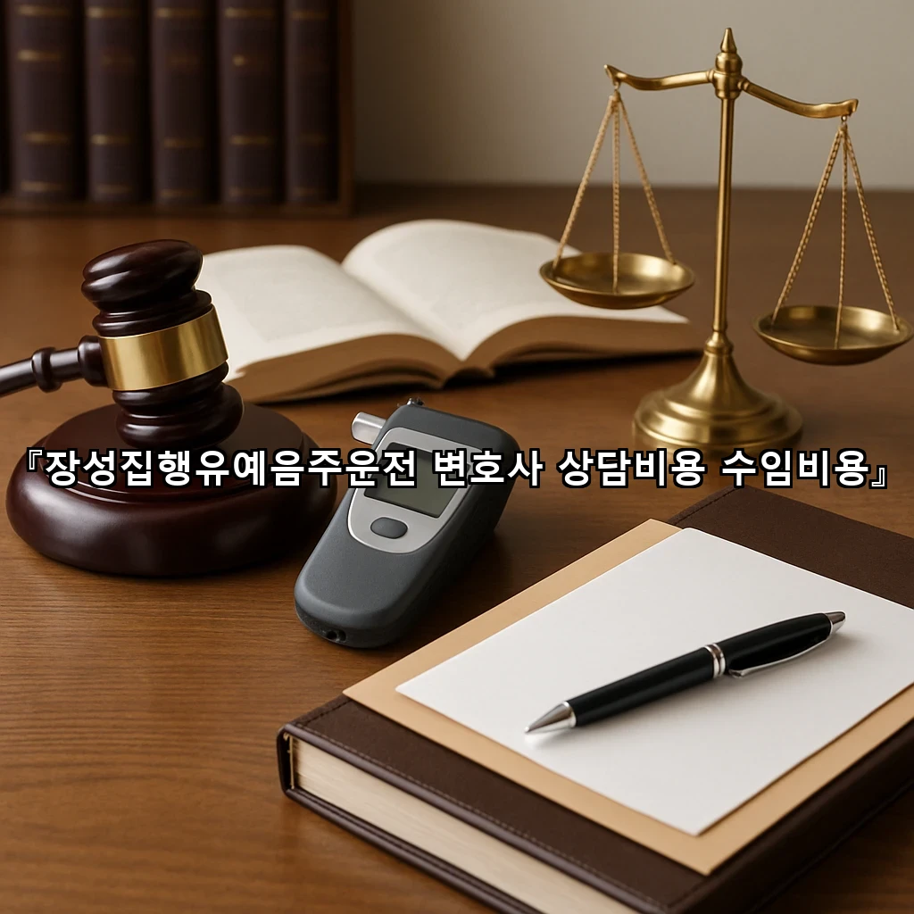 장성집행유예음주운전 변호사 상담비용 수임비용