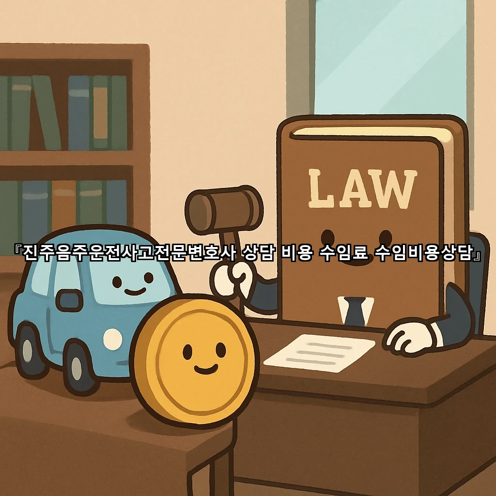 진주음주운전사고전문변호사 상담 비용 수임료 수임비용상담