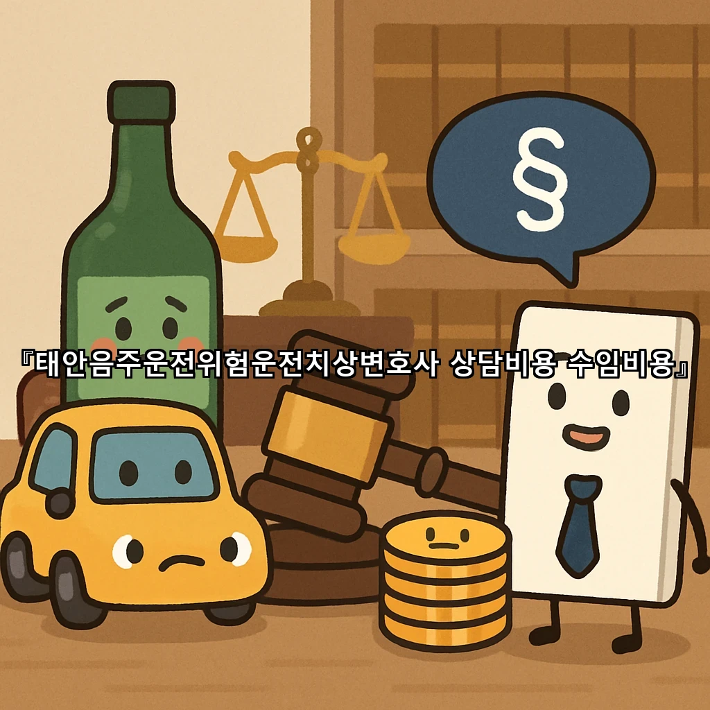 태안음주운전위험운전치상변호사 상담비용 수임비용
