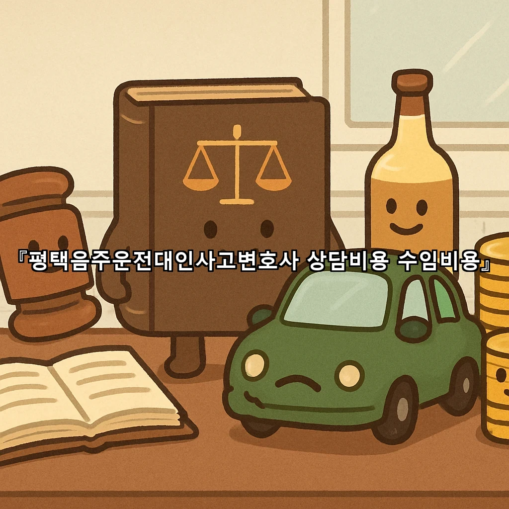 평택음주운전대인사고변호사 상담비용 수임비용