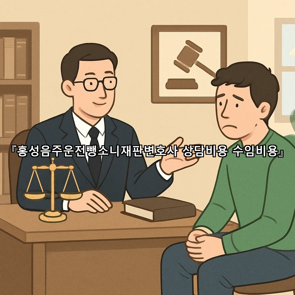 홍성음주운전뺑소니재판변호사 상담비용 수임비용