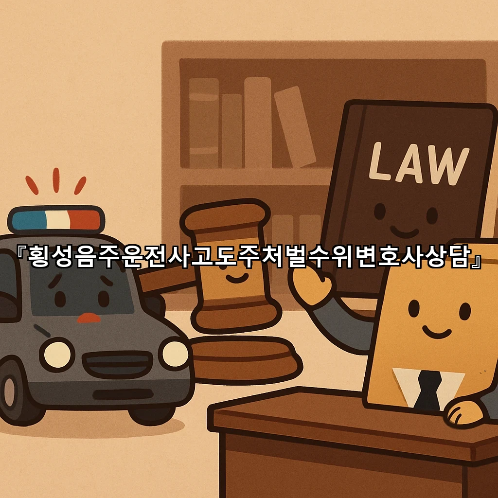 횡성음주운전사고도주처벌수위변호사상담