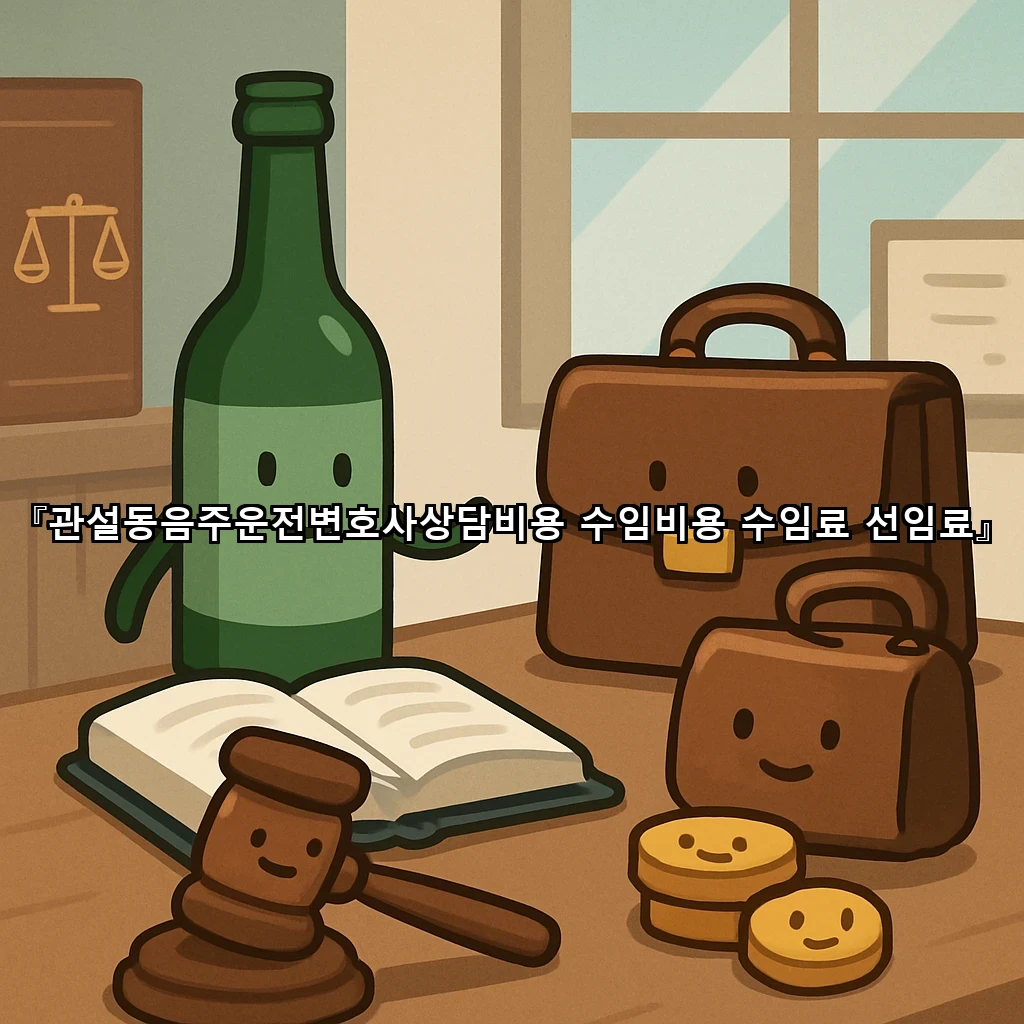 관설동음주운전변호사상담비용 수임비용 수임료 선임료