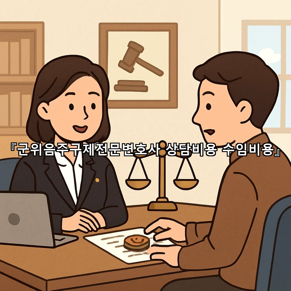 군위음주구제전문변호사상담비용수임비용을 살피는 첫 단계와 준비
