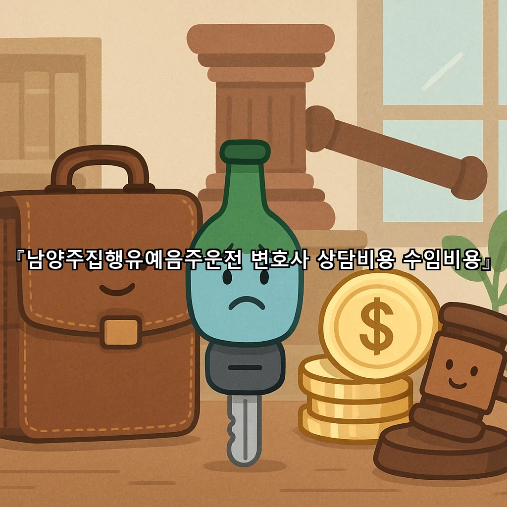 남양주집행유예음주운전 변호사 상담비용 수임비용
