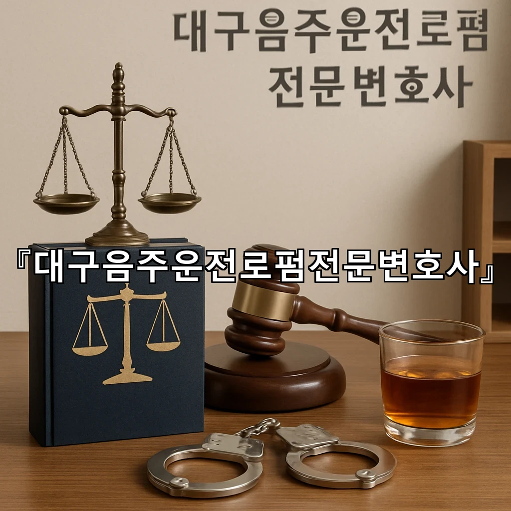 대구음주운전로펌전문변호사 사건 초기 대응이 결과를 가르는 이유