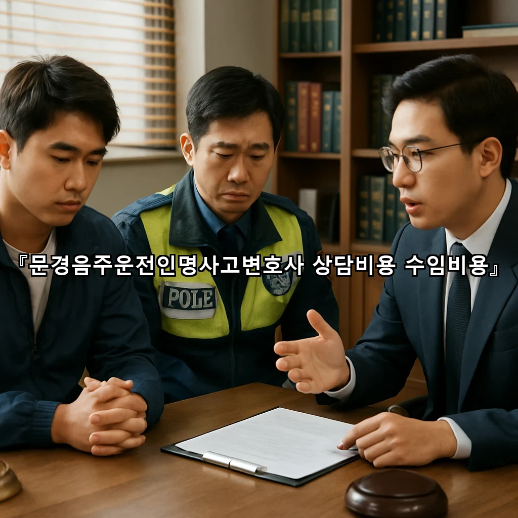 문경음주운전인명사고변호사 상담비용 수임비용