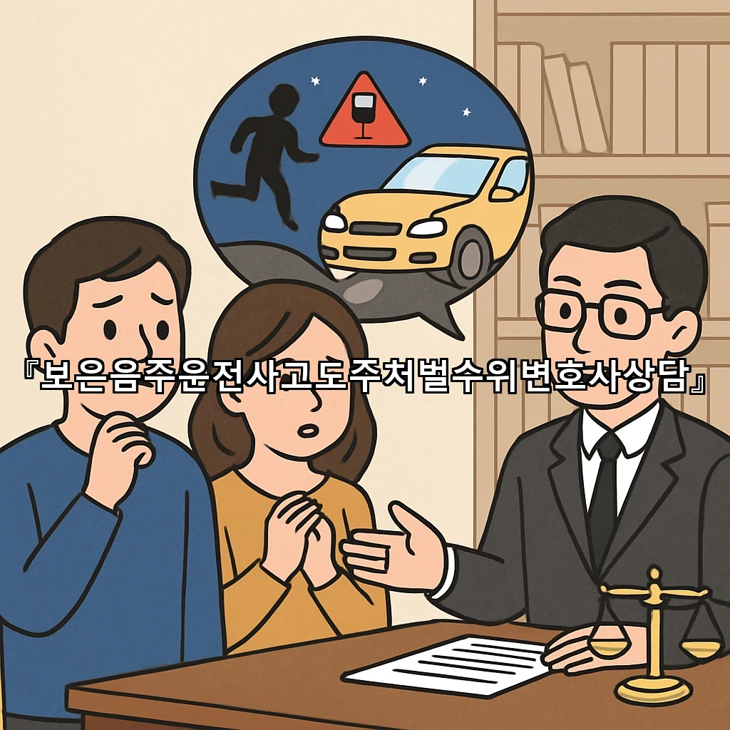 보은음주운전사고도주처벌수위변호사상담