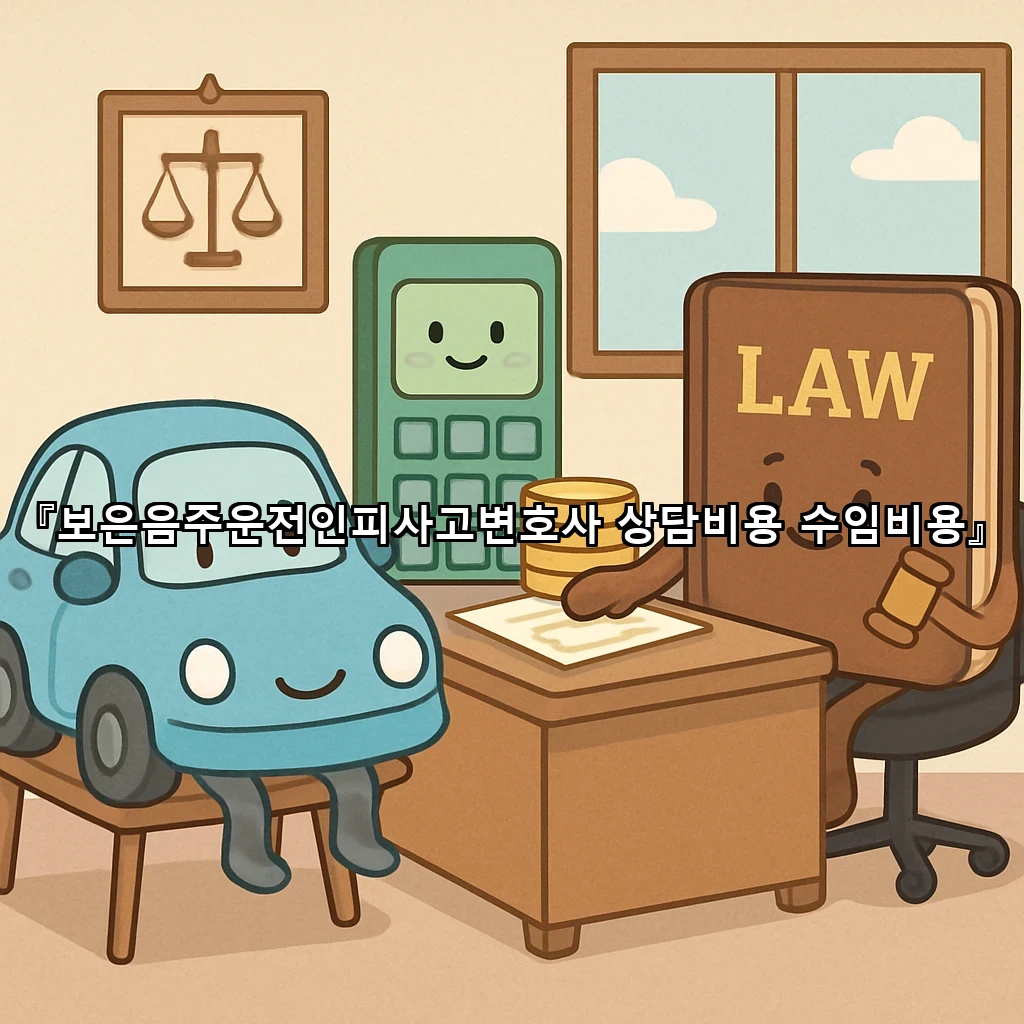 보은음주운전인피사고변호사 상담비용 수임비용