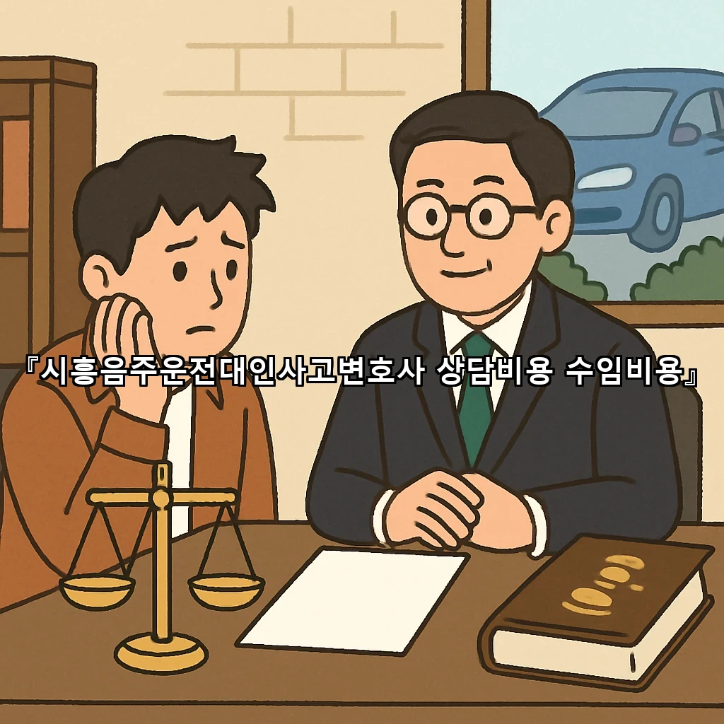 시흥음주운전대인사고변호사 상담비용 수임비용