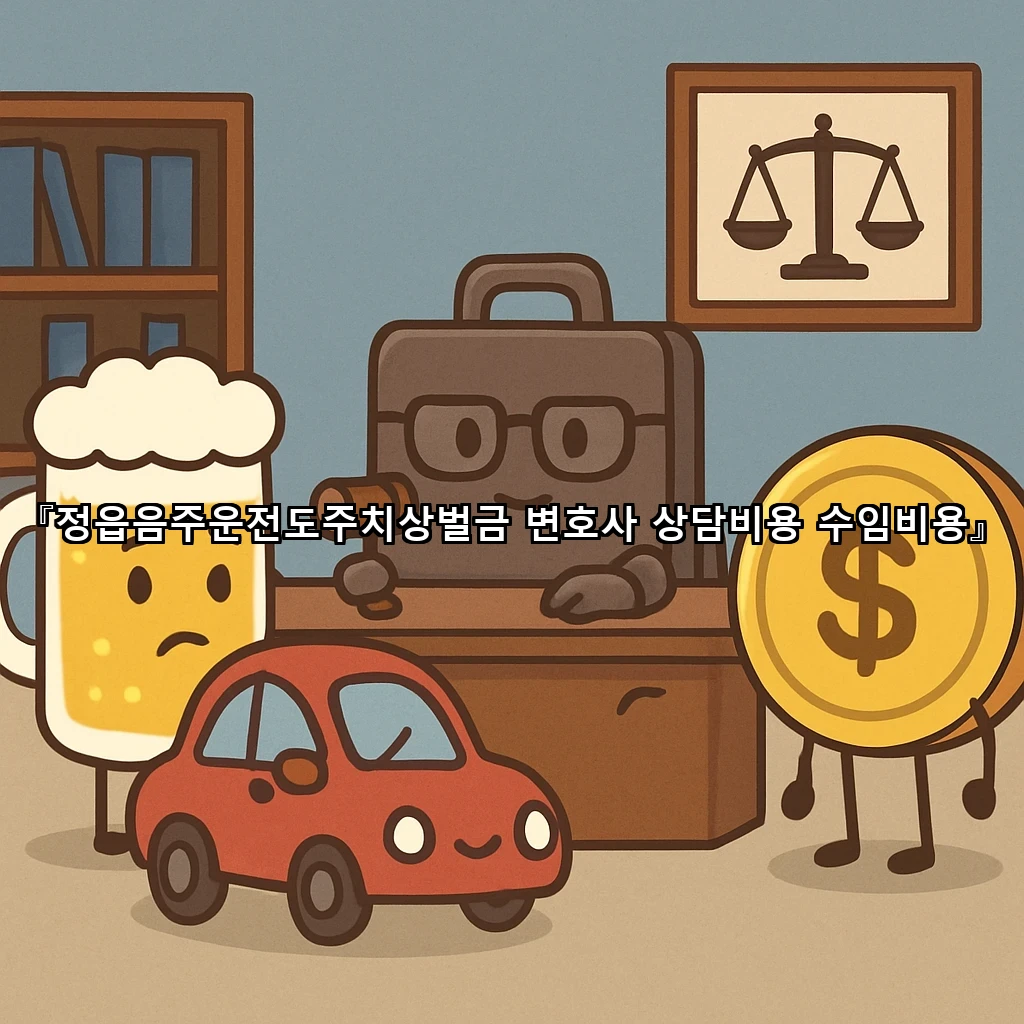 정읍음주운전도주치상벌금 변호사 상담비용 수임비용