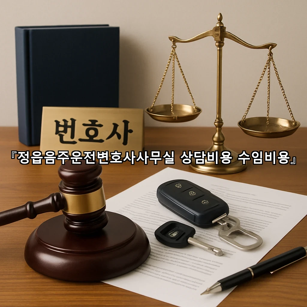 정읍음주운전변호사사무실 상담비용 수임비용