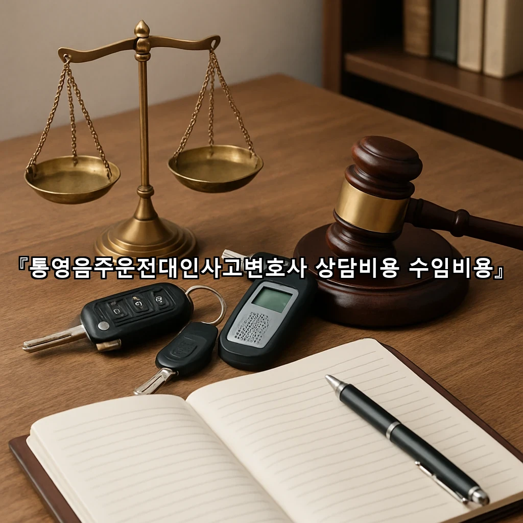 통영음주운전대인사고변호사 상담비용 수임비용