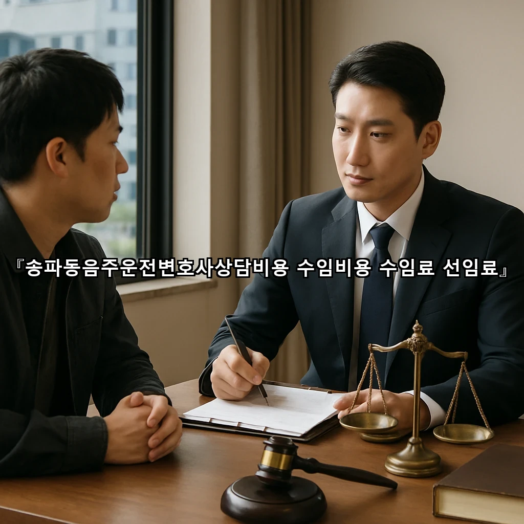 legal image 송파동음주운전변호사상담비용 수임비용 수임료 선임료 8143
