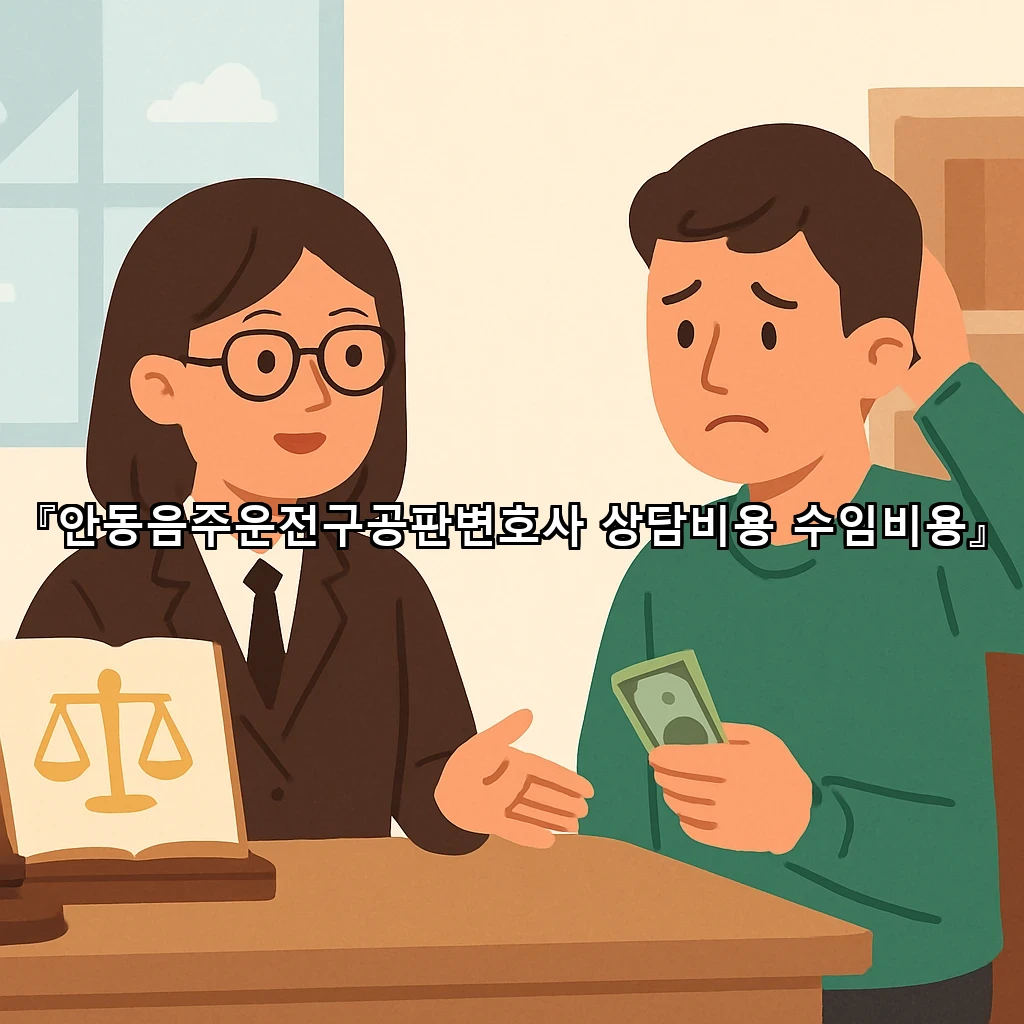 legal image 안동음주운전구공판변호사 상담비용 수임비용 8328