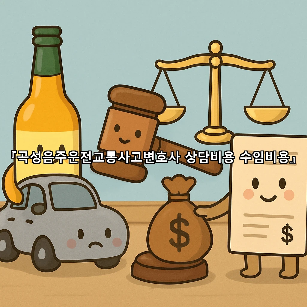 곡성음주운전교통사고변호사 상담비용 수임비용