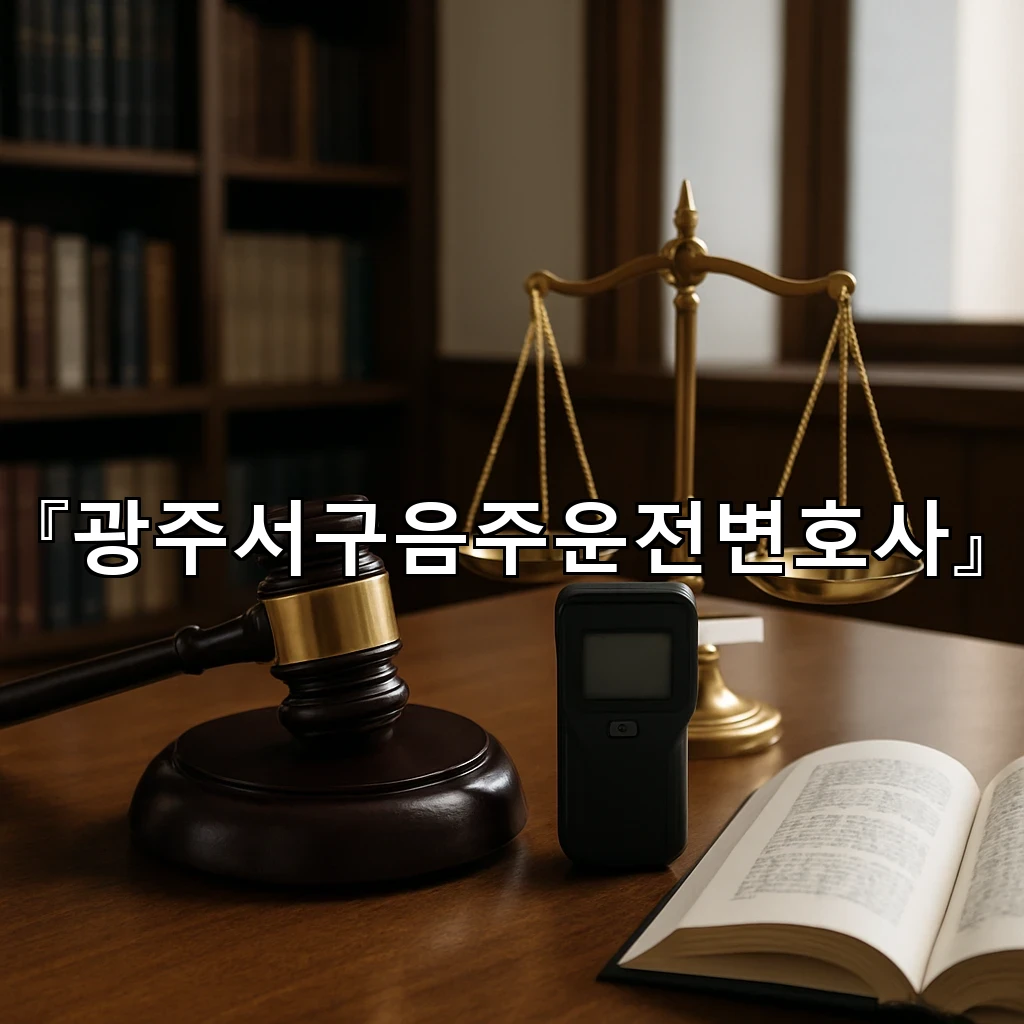 광주서구음주운전변호사 현장 상황별 판단 포인트와 절차 이해하기