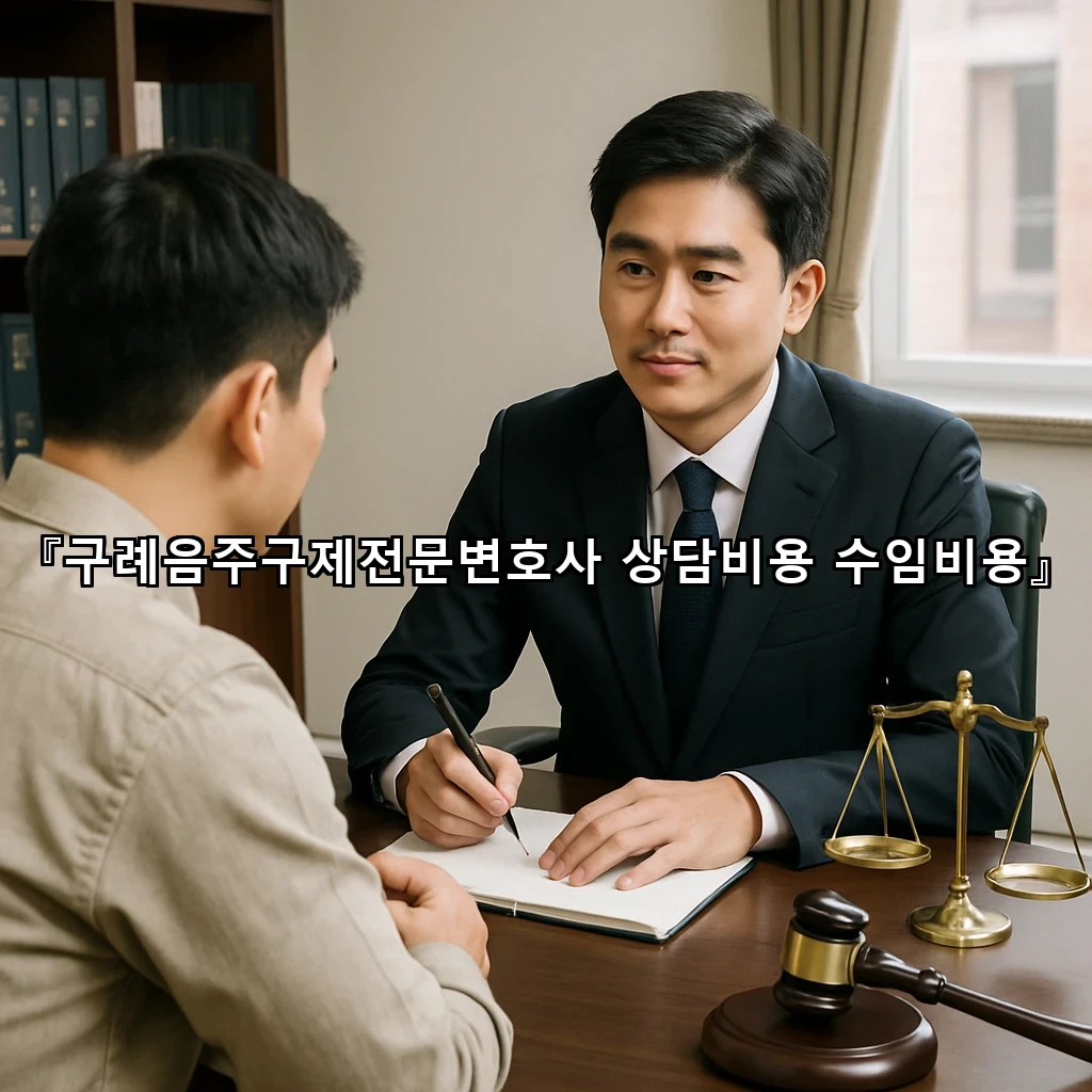 구례음주구제전문변호사 상담비용 수임비용